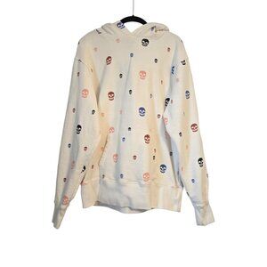 Sport of Kings Skull Yard Cream White Multicolor All Over Print Unisex Hoodie XL